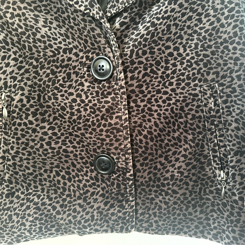 Patrick Christopher EUC Chic Women's Leopard Print Blazer/Jacket Size XL - Picture 2 of 4